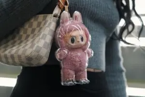 Protective Display Case For The Monsters Labubu Plush Keychain Clear Plastic Cover
